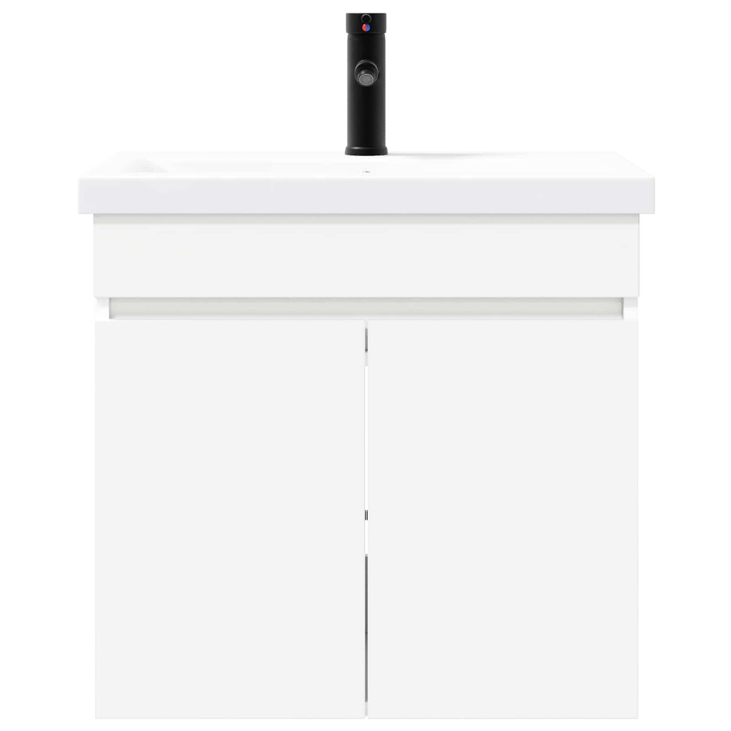 Bathroom Vanity Unit with Tap White 61 x 40 x 74.5 cm