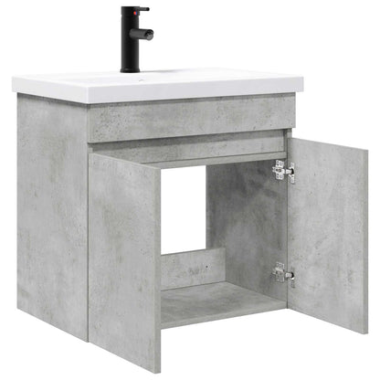 Bathroom Vanity Unit with Tap Concrete Grey 61 x 40 x 74.5 cm