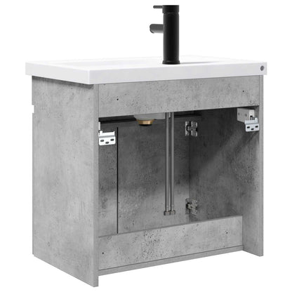 Bathroom Vanity Unit with Tap Concrete Grey 61 x 40 x 74.5 cm