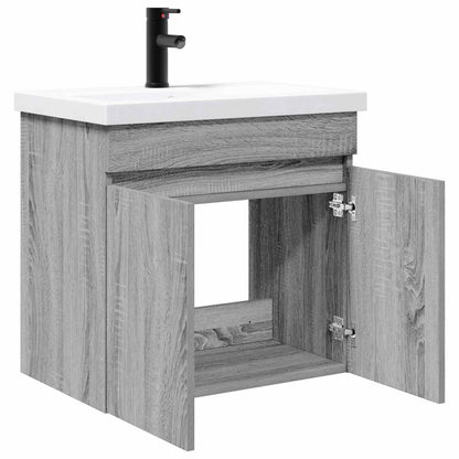 Bathroom Vanity Unit with Tap Grey Sonoma 61 x 40 x 74.5 cm
