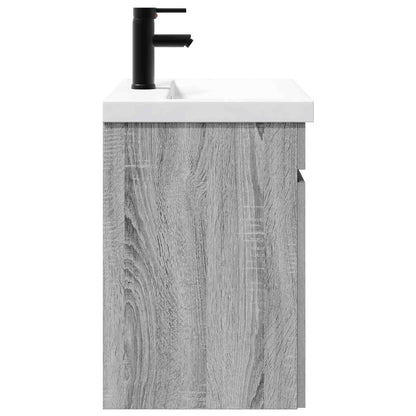 Bathroom Vanity Unit with Tap Grey Sonoma 61 x 40 x 74.5 cm