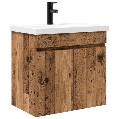 Bathroom Vanity Unit with Tap Old Wood 61 x 40 x 74.5 cm