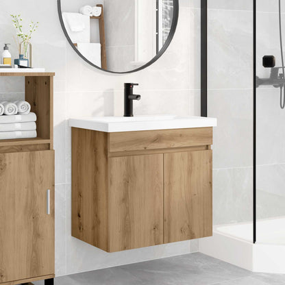 Bathroom Vanity Unit with Tap Artisan Oak 61 x 40 x 74.5 cm