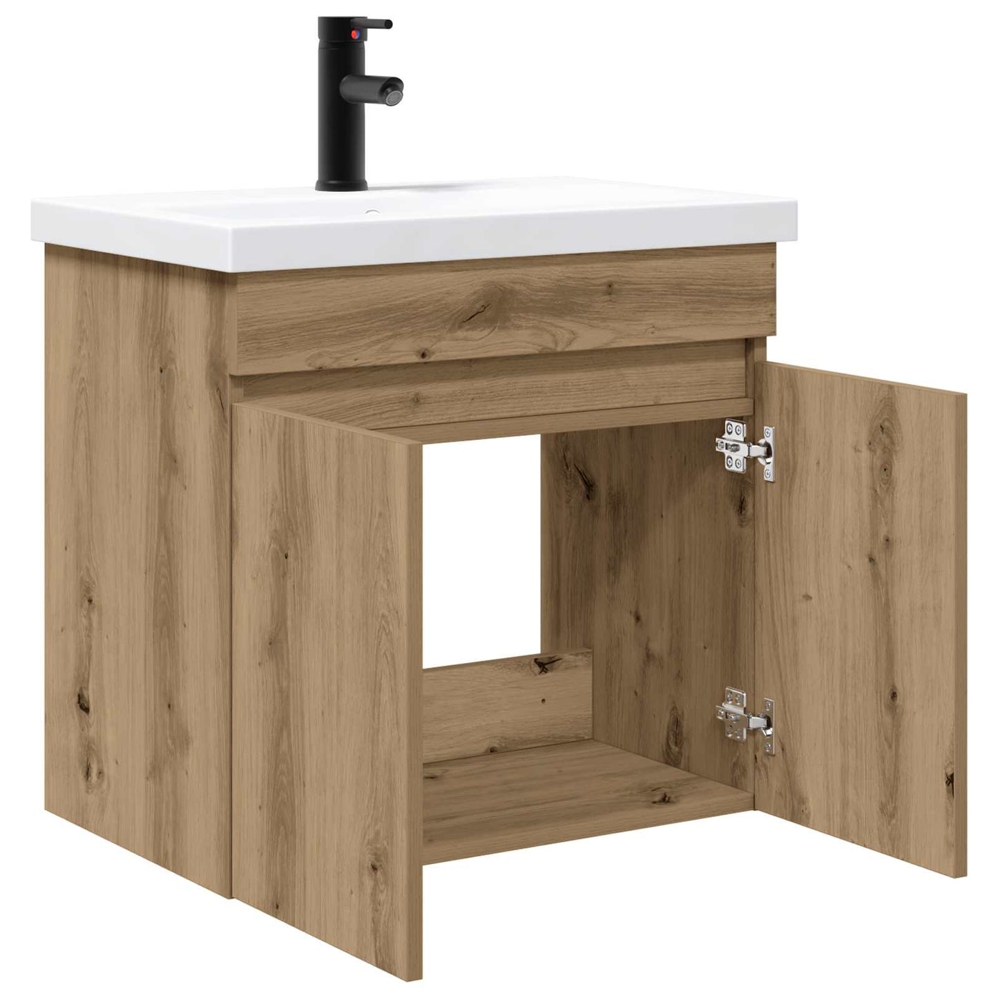 Bathroom Vanity Unit with Tap Artisan Oak 61 x 40 x 74.5 cm