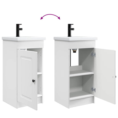 Bathroom Vanity with Sink White 42 x 40 x 84.5 cm