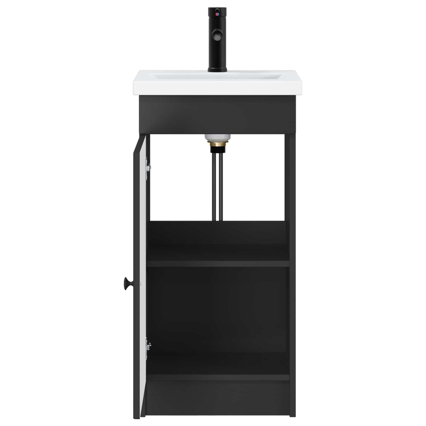 Bathroom Vanity with Sink Black 42 x 40 x 84.5 cm