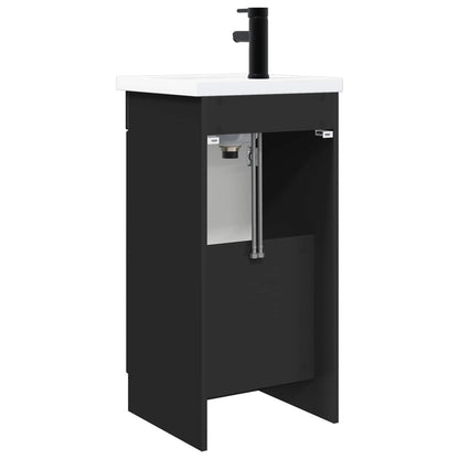 Bathroom Vanity with Sink Black 42 x 40 x 84.5 cm