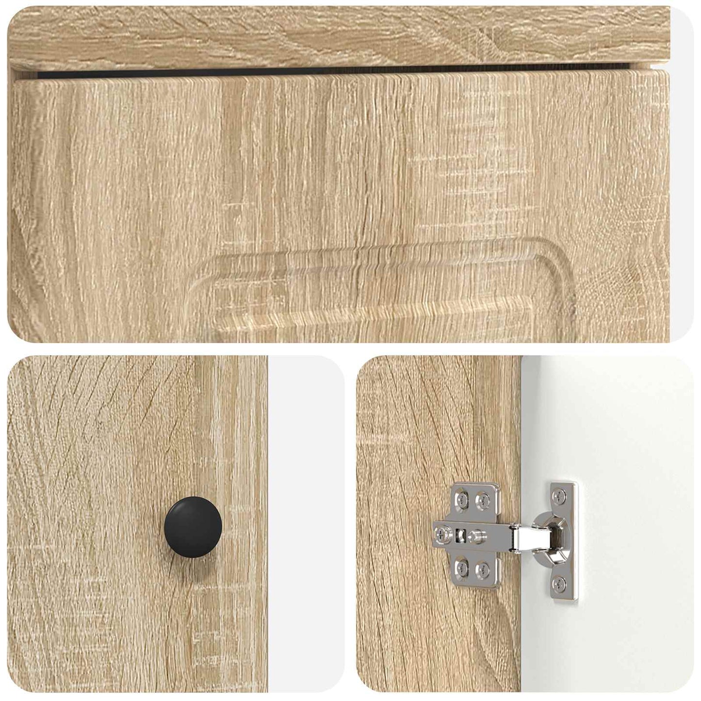 Bathroom Vanity with Sink Sonoma Oak 42 x 40 x 84.5 cm
