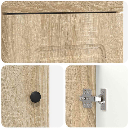Bathroom Vanity with Sink Sonoma Oak 42 x 40 x 84.5 cm