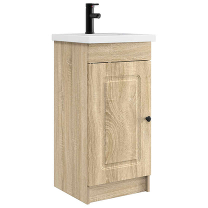 Bathroom Vanity with Sink Sonoma Oak 42 x 40 x 84.5 cm