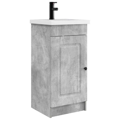 Bathroom Vanity with Sink Concrete Grey 42 x 40 x 84.5 cm