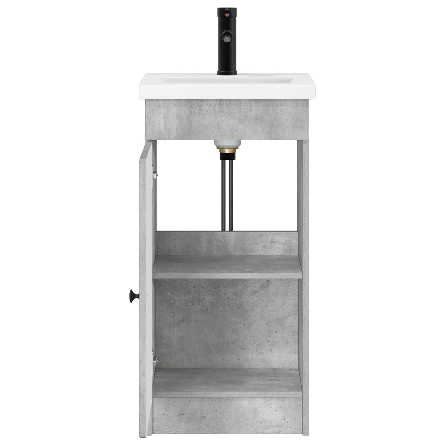 Bathroom Vanity with Sink Concrete Grey 42 x 40 x 84.5 cm