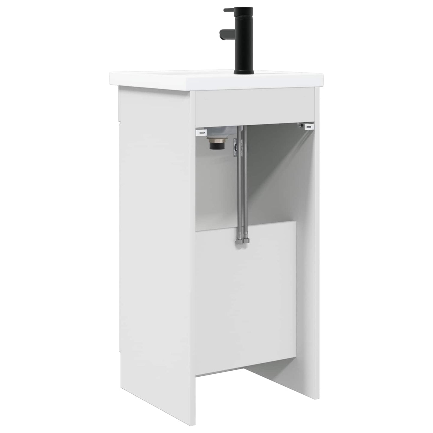 Bathroom Vanity with Sink High Gloss White 42 x 40 x 84.5 cm