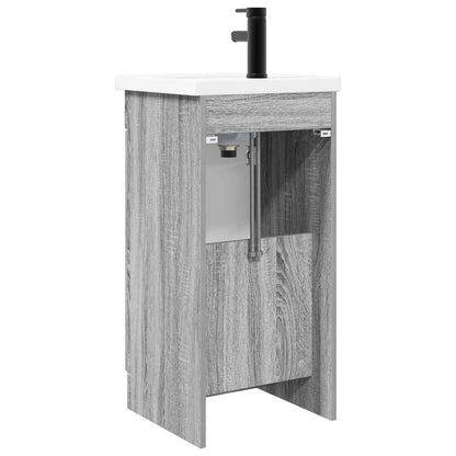 Bathroom Vanity with Sink Grey Sonoma 42 x 40 x 84.5 cm