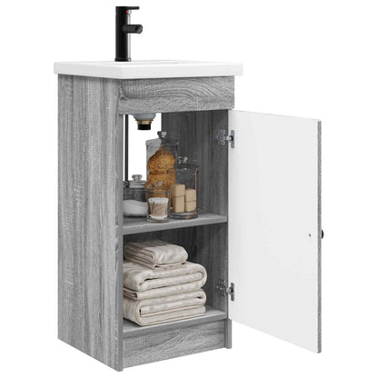 Bathroom Vanity with Sink Grey Sonoma 42 x 40 x 84.5 cm