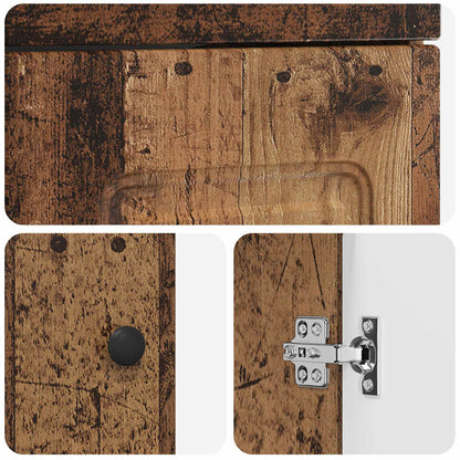 Bathroom Vanity with Sink Old Wood 42 x 40 x 84.5 cm