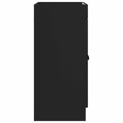 Bathroom under Sink Cabinet Black 56 x 37.5 x 81 cm