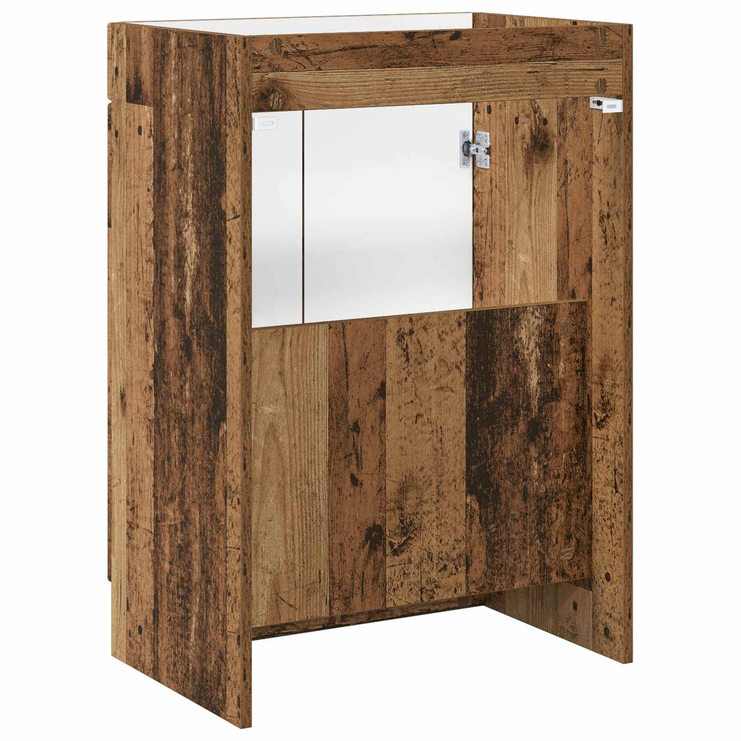 Bathroom under Sink Cabinet Old Wood 56 x 37.5 x 81 cm