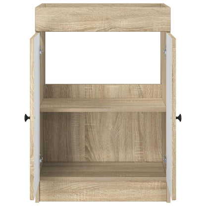 Bathroom under Sink Cabinet Sonoma Oak 78.5 x 37.5 x 81 cm
