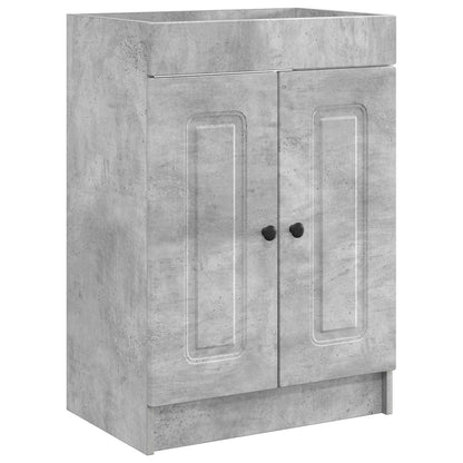 Bathroom under Sink Cabinet Concrete Grey 78.5 x 37.5 x 81 cm