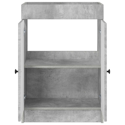 Bathroom under Sink Cabinet Concrete Grey 78.5 x 37.5 x 81 cm
