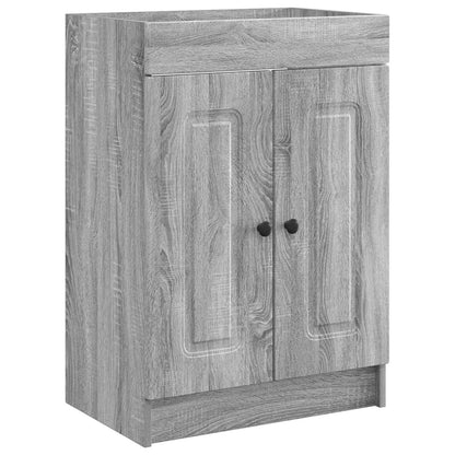 Bathroom under Sink Cabinet Grey Sonoma 78.5 x 37.5 x 81 cm