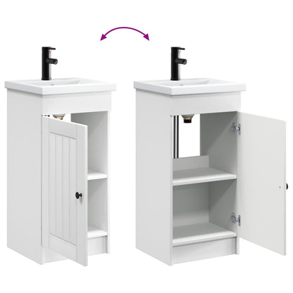 Bathroom Vanity with Sink White 42 x 40 x 84.5 cm