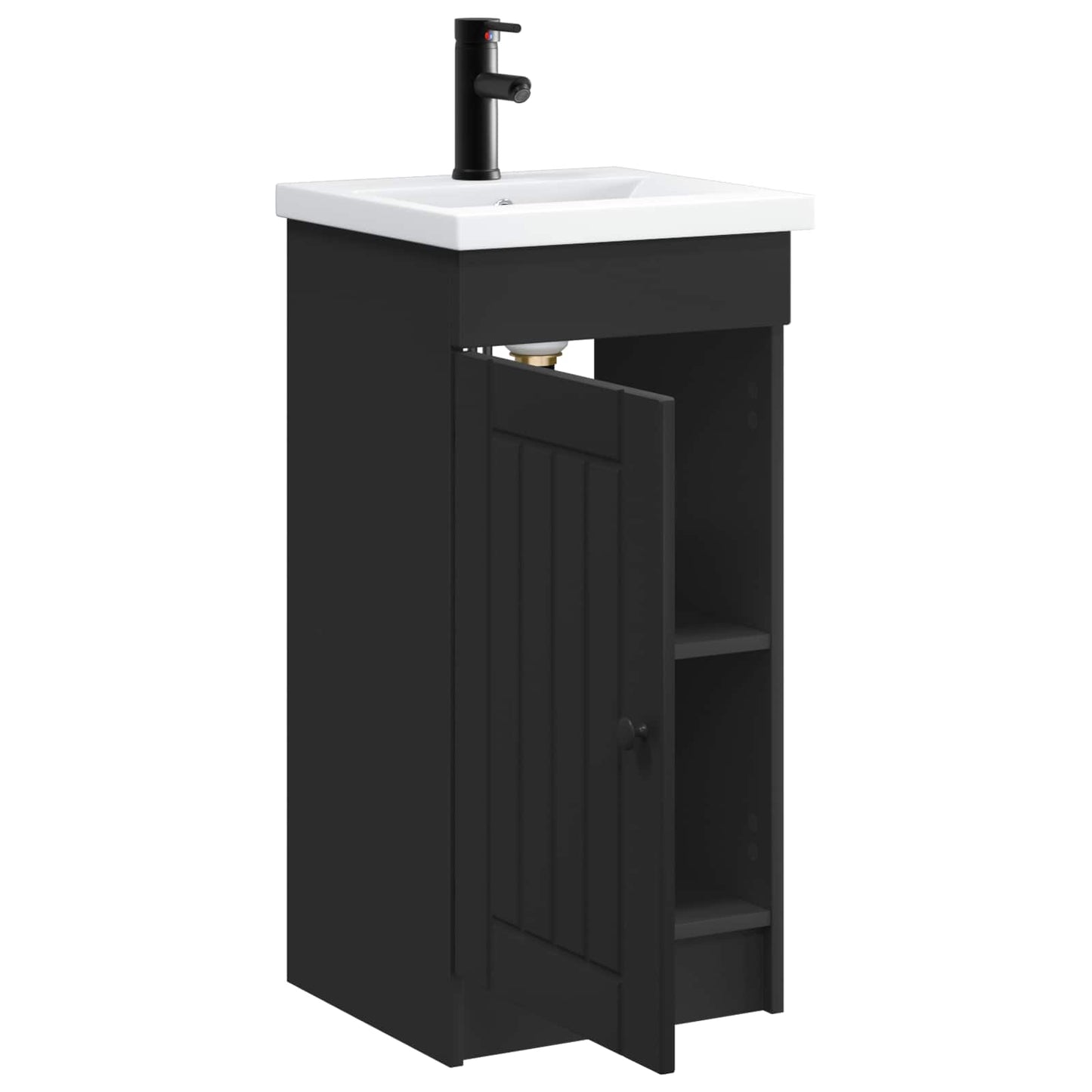 Bathroom Vanity with Sink Black 42 x 40 x 84.5 cm