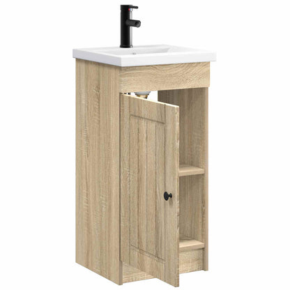 Bathroom Vanity with Sink Sonoma Oak 42 x 40 x 84.5 cm