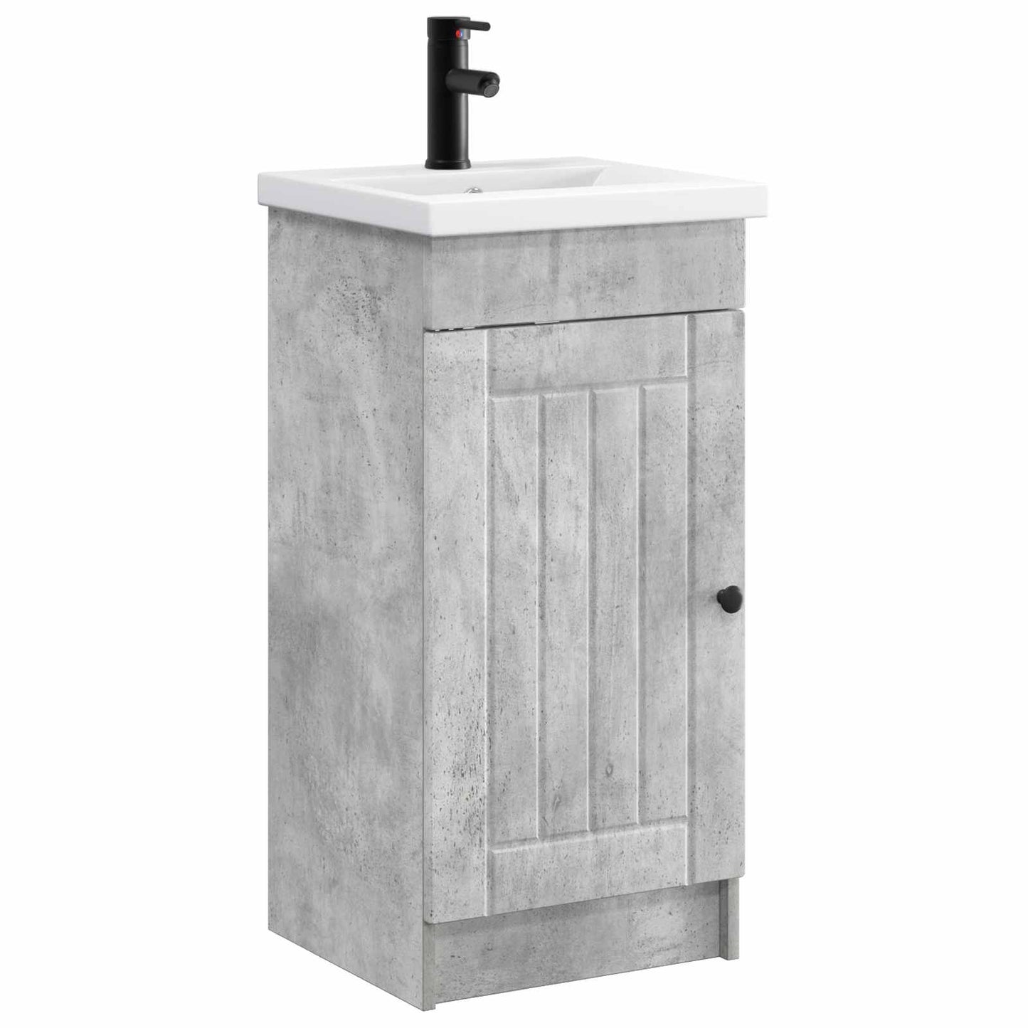 Bathroom Vanity with Sink Concrete Grey 42 x 40 x 84.5 cm