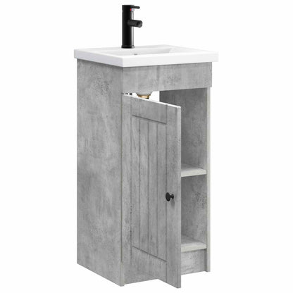Bathroom Vanity with Sink Concrete Grey 42 x 40 x 84.5 cm