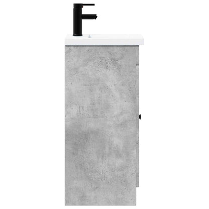 Bathroom Vanity with Sink Concrete Grey 42 x 40 x 84.5 cm