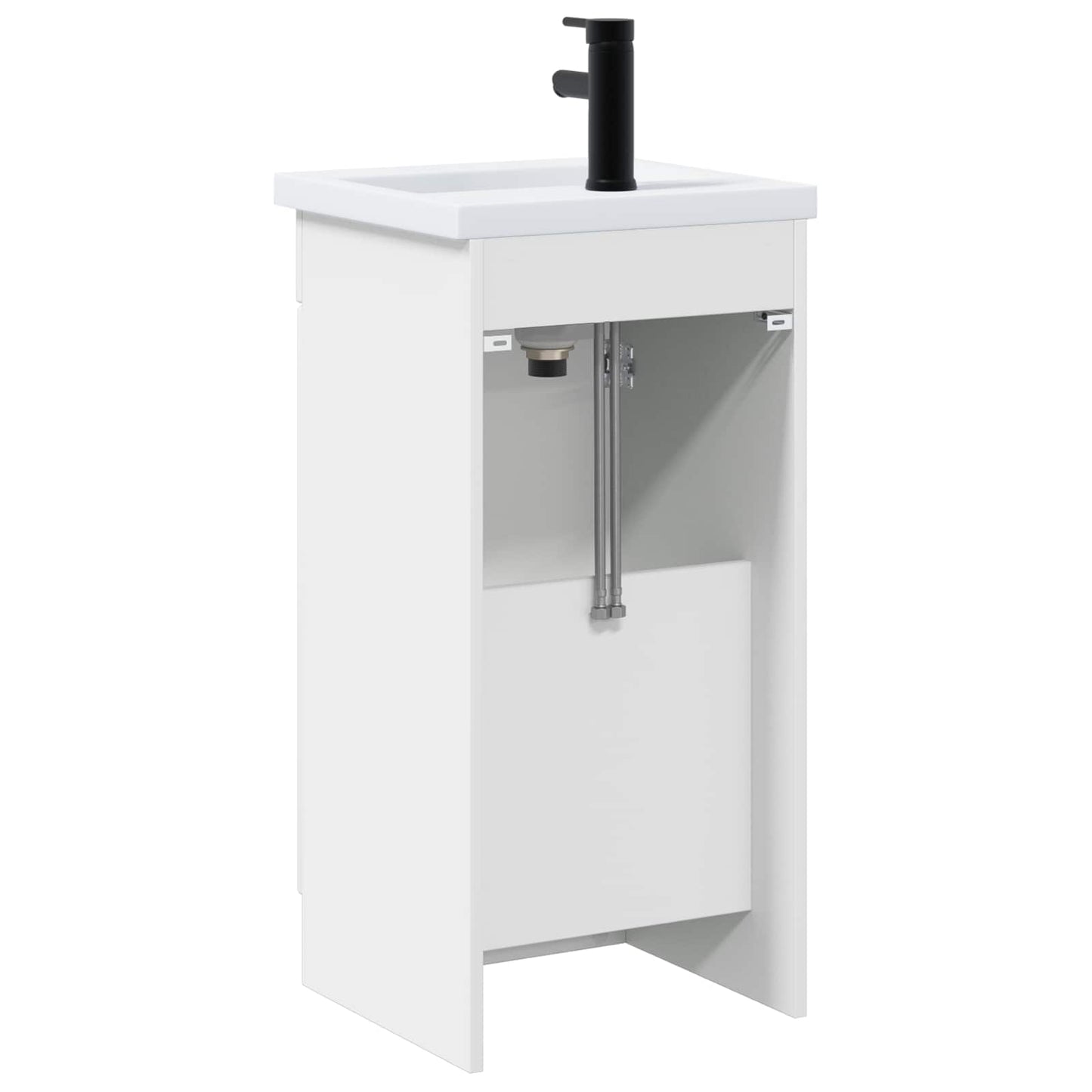 Bathroom Vanity with Sink High Gloss White 42 x 40 x 84.5 cm
