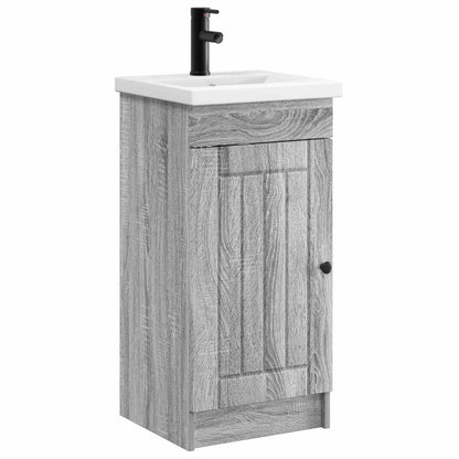 Bathroom Vanity with Sink Grey Sonoma 42 x 40 x 84.5 cm