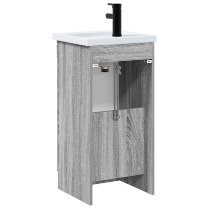 Bathroom Vanity with Sink Grey Sonoma 42 x 40 x 84.5 cm