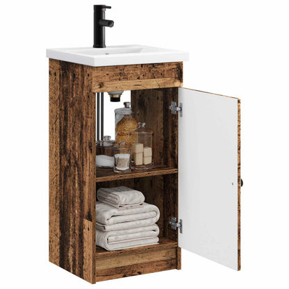 Bathroom Vanity with Sink Old Wood 42 x 40 x 84.5 cm