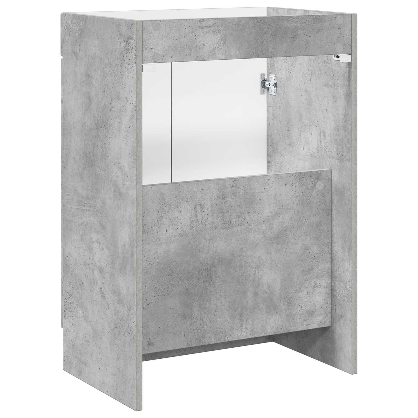 Bathroom under Sink Cabinet Concrete Grey 56 x 37.5 x 81 cm