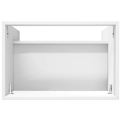 Bathroom under Sink Cabinet High Gloss White 56 x 37.5 x 81 cm