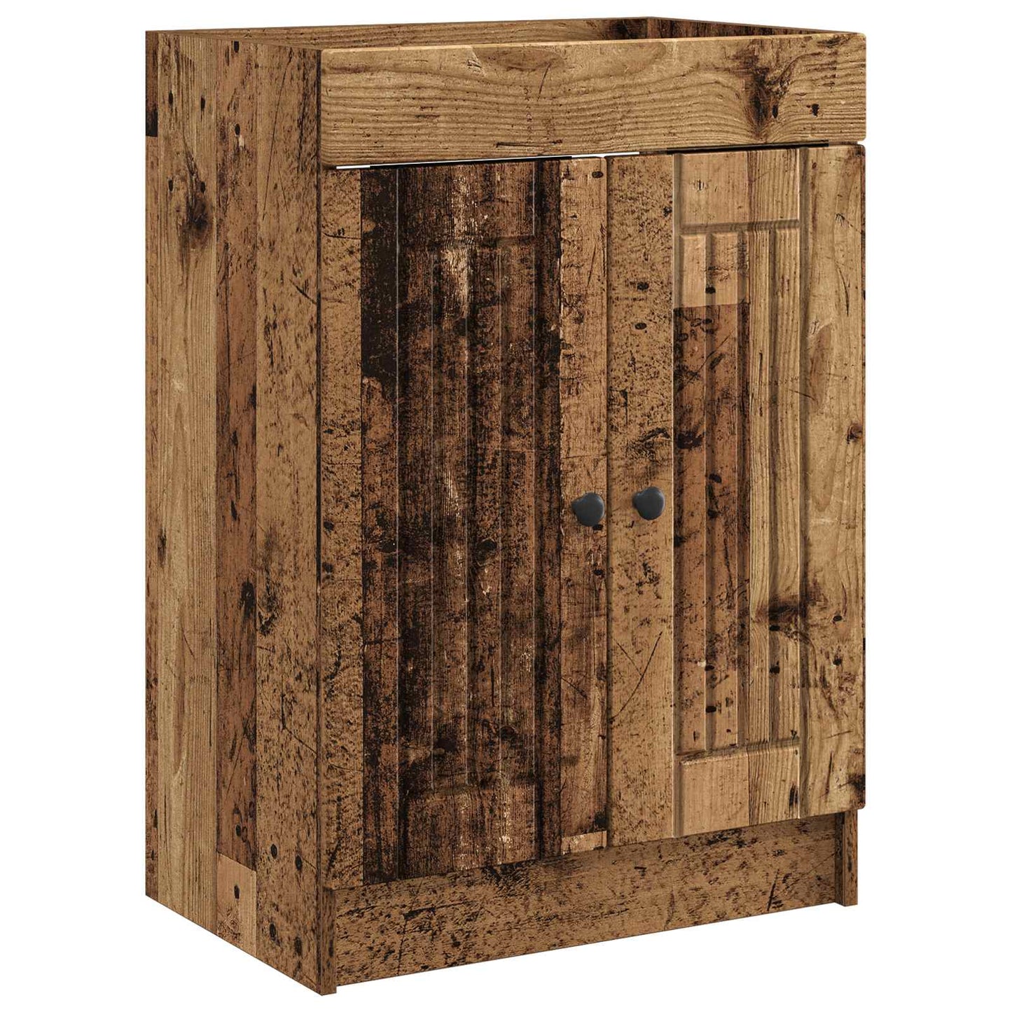 Bathroom under Sink Cabinet Old Wood 56 x 37.5 x 81 cm
