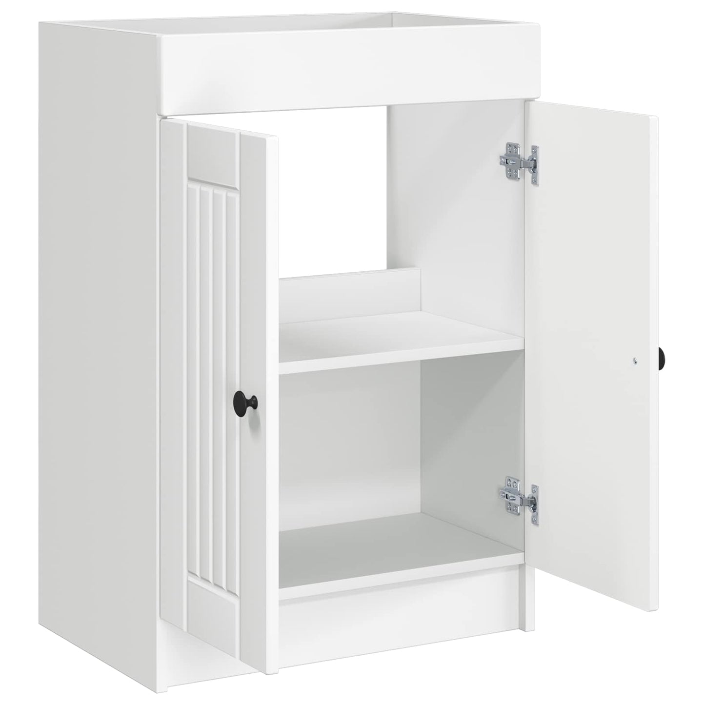 Bathroom under Sink Cabinet White 78.5 x 37.5 x 81 cm
