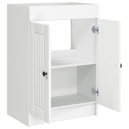 Bathroom under Sink Cabinet White 78.5 x 37.5 x 81 cm