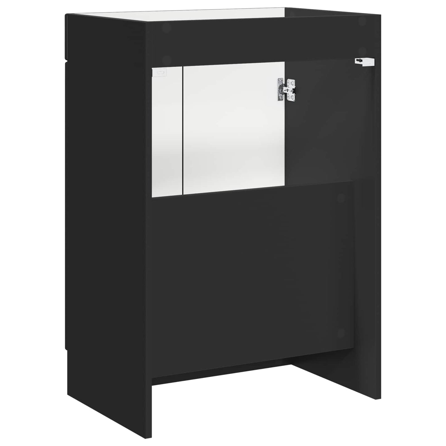Bathroom under Sink Cabinet Black 78.5 x 37.5 x 81 cm