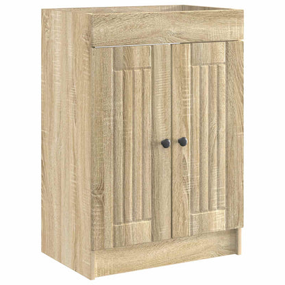 Bathroom under Sink Cabinet Sonoma Oak 78.5 x 37.5 x 81 cm