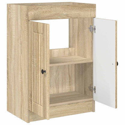 Bathroom under Sink Cabinet Sonoma Oak 78.5 x 37.5 x 81 cm