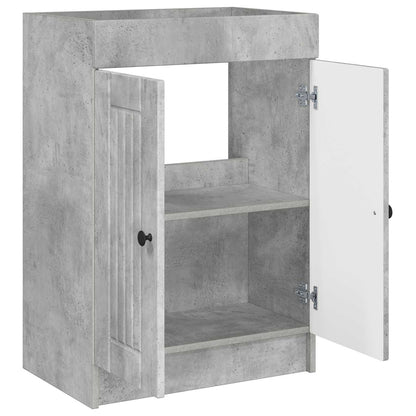Bathroom under Sink Cabinet Concrete Grey 78.5 x 37.5 x 81 cm