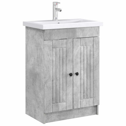 Bathroom under Sink Cabinet Concrete Grey 78.5 x 37.5 x 81 cm
