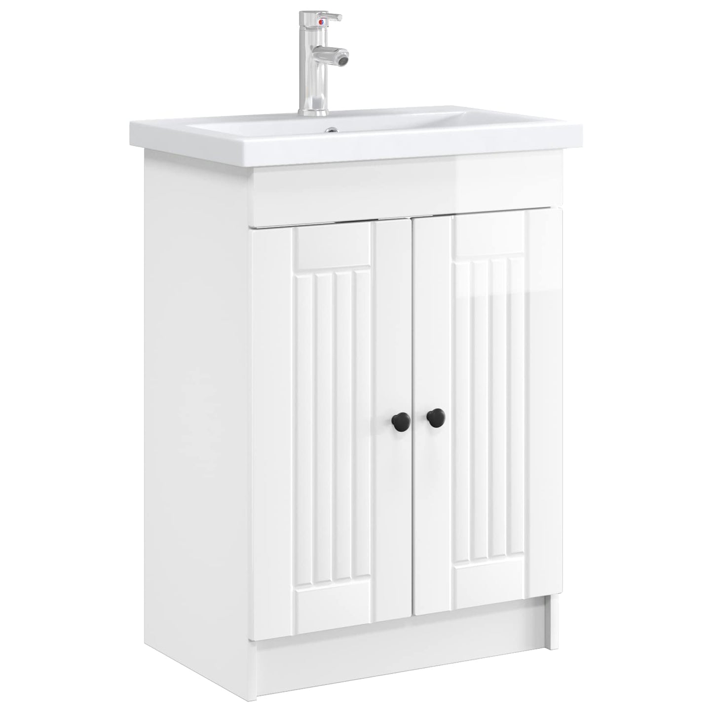Bathroom under Sink Cabinet High Gloss White