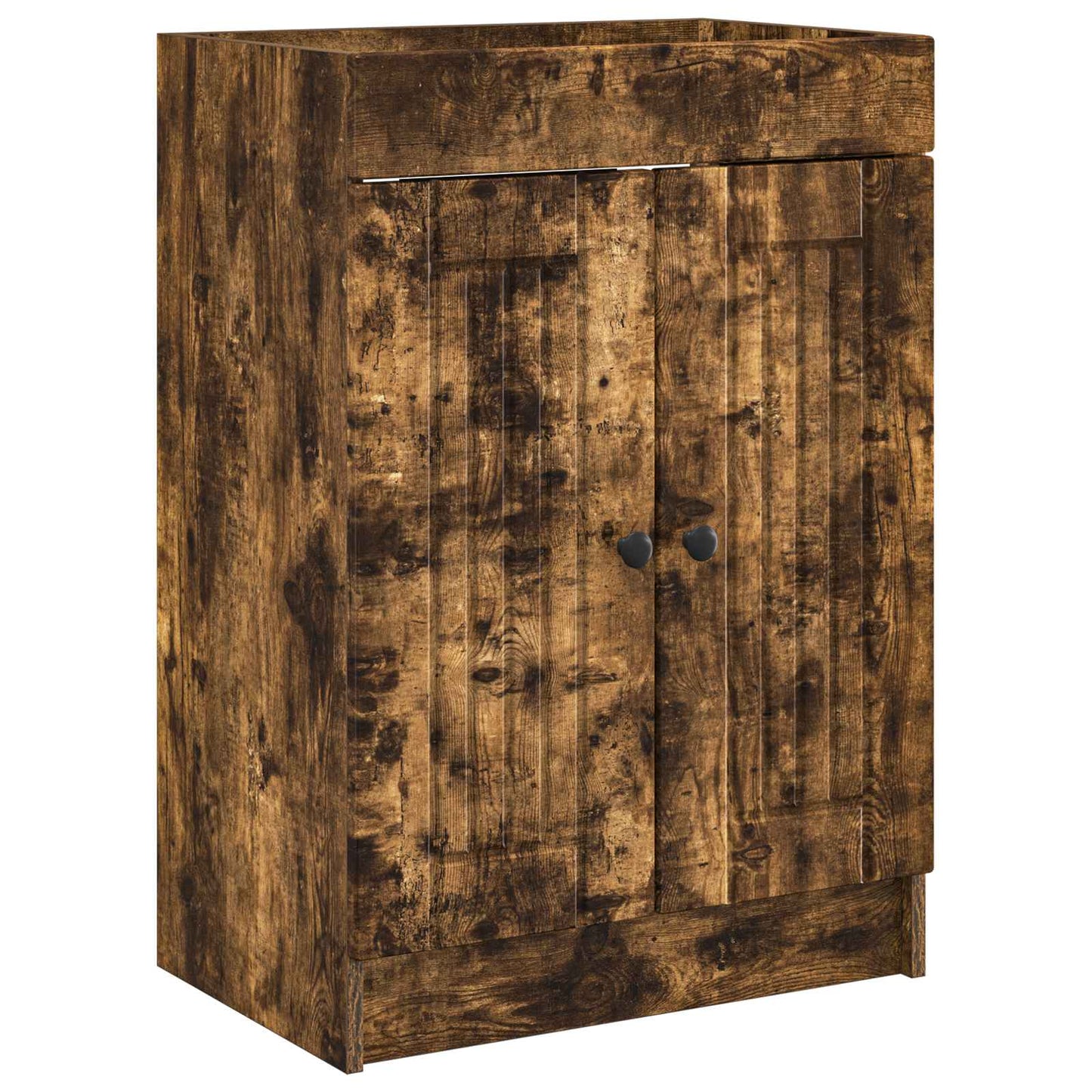 Bathroom under Sink Cabinet Smoked Oak 78.5 x 37.5 x 81 cm