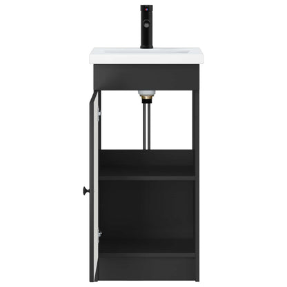 Bathroom Vanity with Sink Black 42 x 40 x 84.5 cm