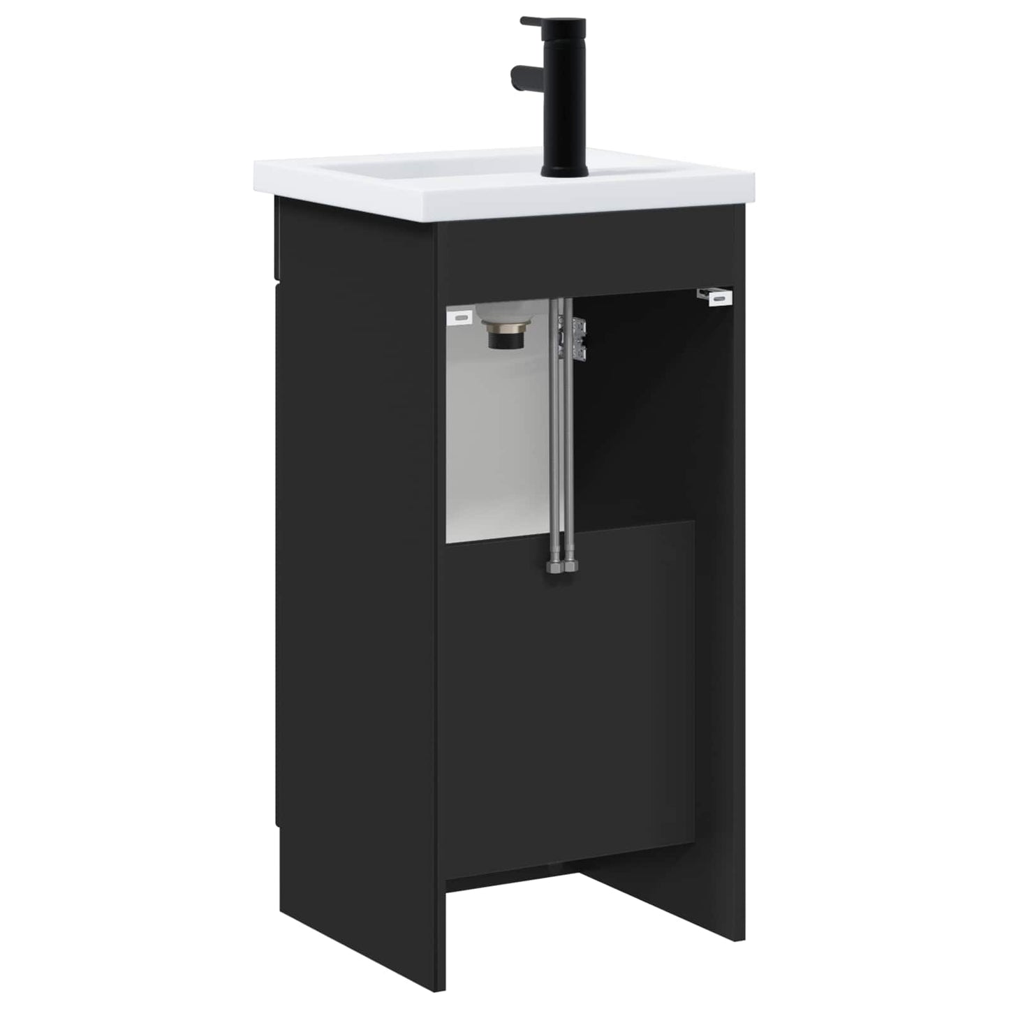 Bathroom Vanity with Sink Black 42 x 40 x 84.5 cm
